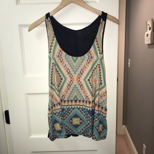 Tribal print tank top